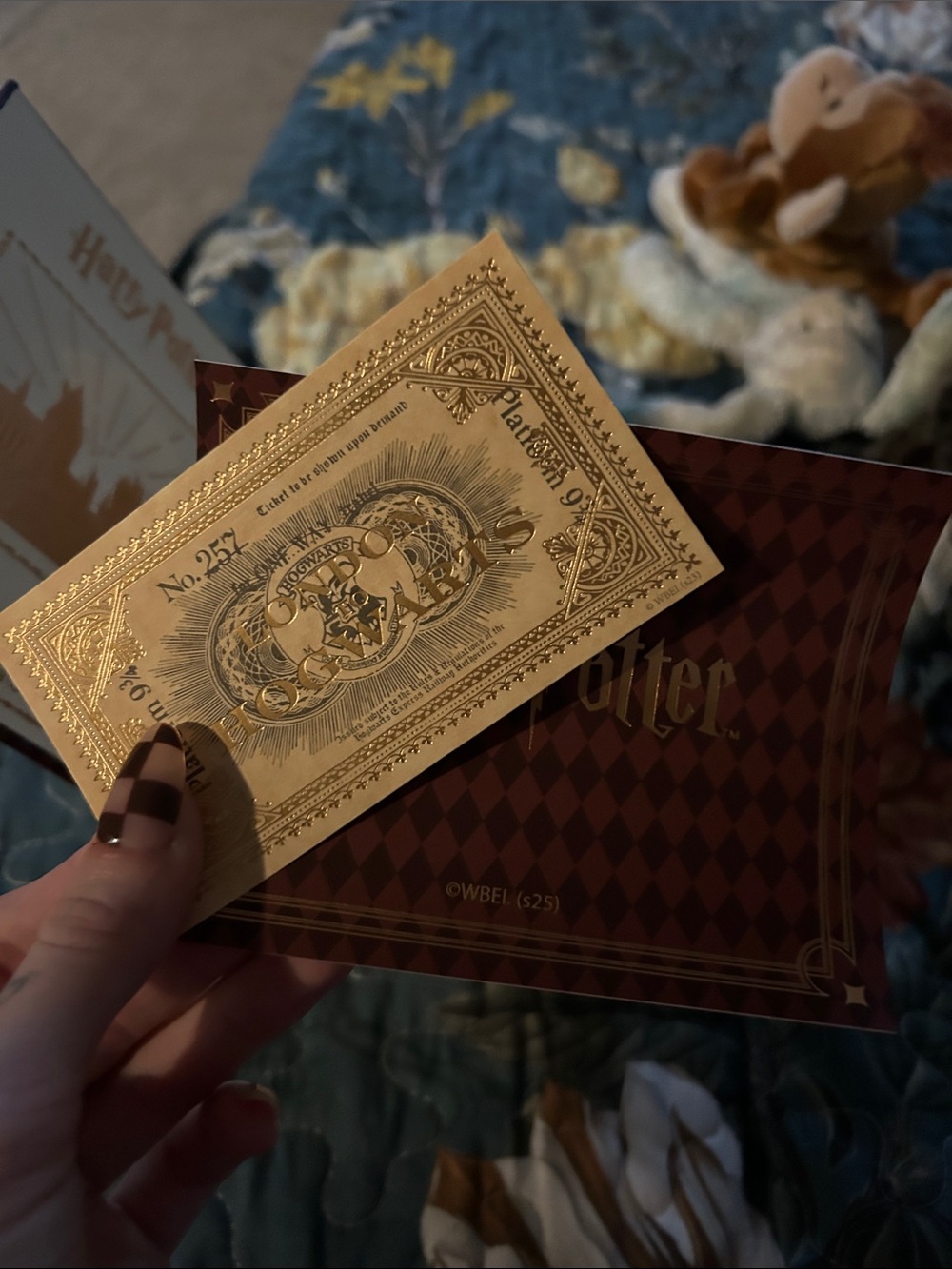 Warner Bros. Harry Potter Necklace Box in Brown & Gold - Picture 3 of 5